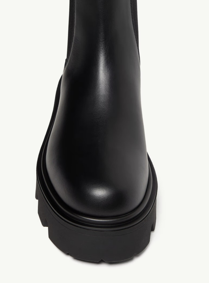 MONCLER - Bottes Chelsea Aurea en cuir