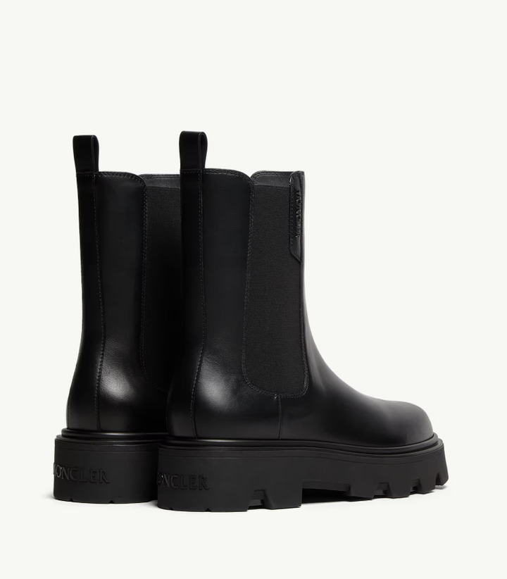 MONCLER - Bottes Chelsea Aurea en cuir