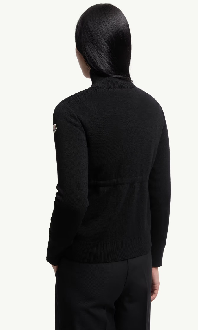 MONCLER - Cardigan zippé matelassé en laine