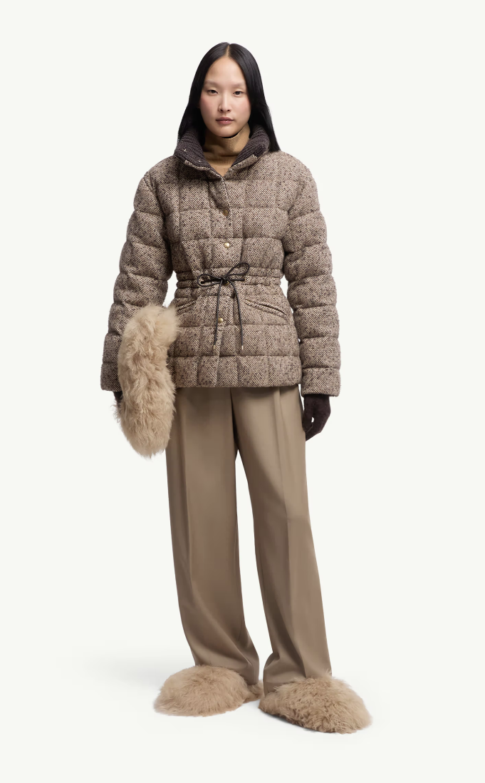 MONCLER - Pantalon en gabardine de laine