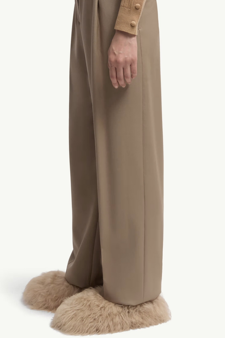 MONCLER - Pantalon en gabardine de laine
