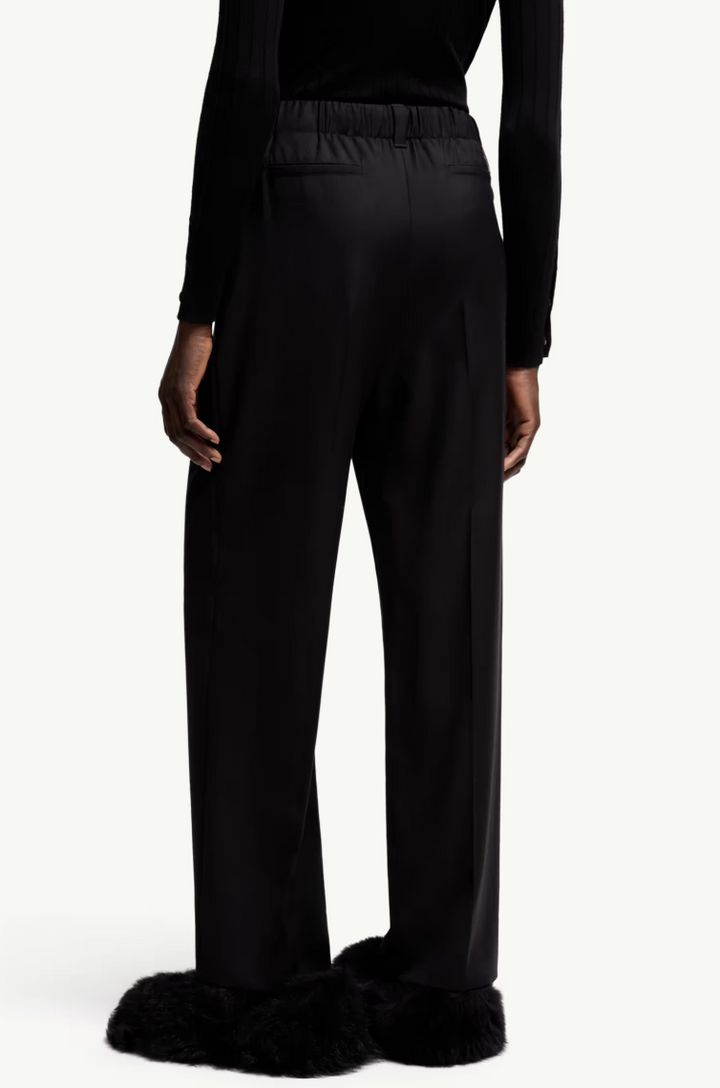 MONCLER - Pantalon en gabardine de laine