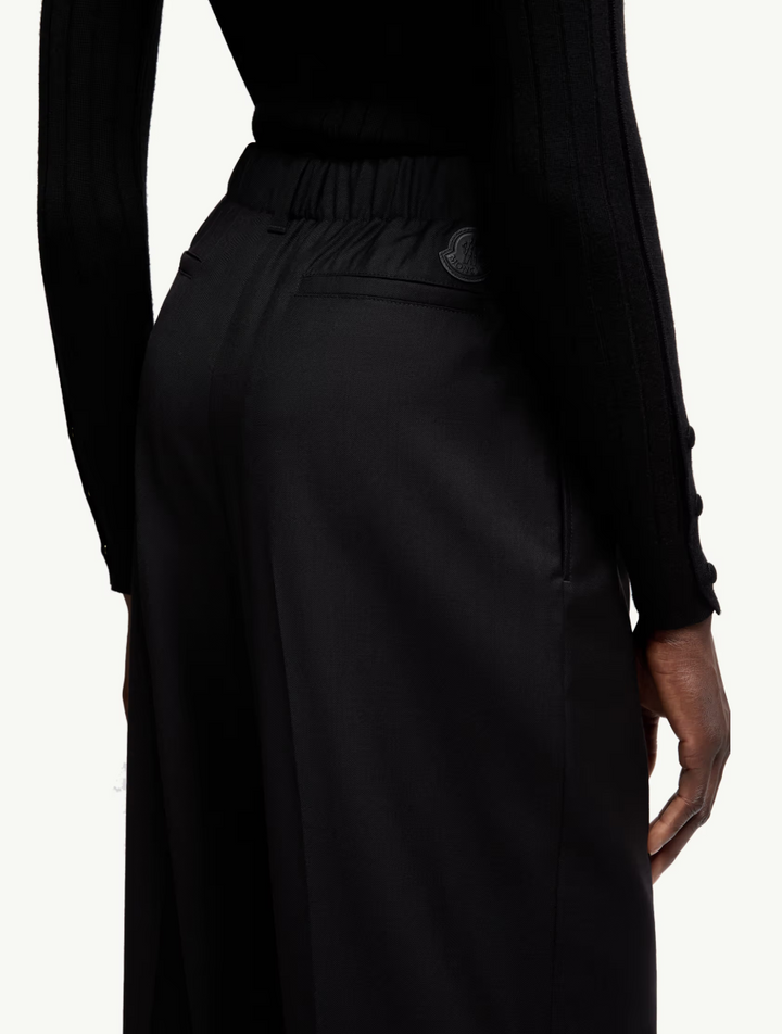 MONCLER - Pantalon en gabardine de laine