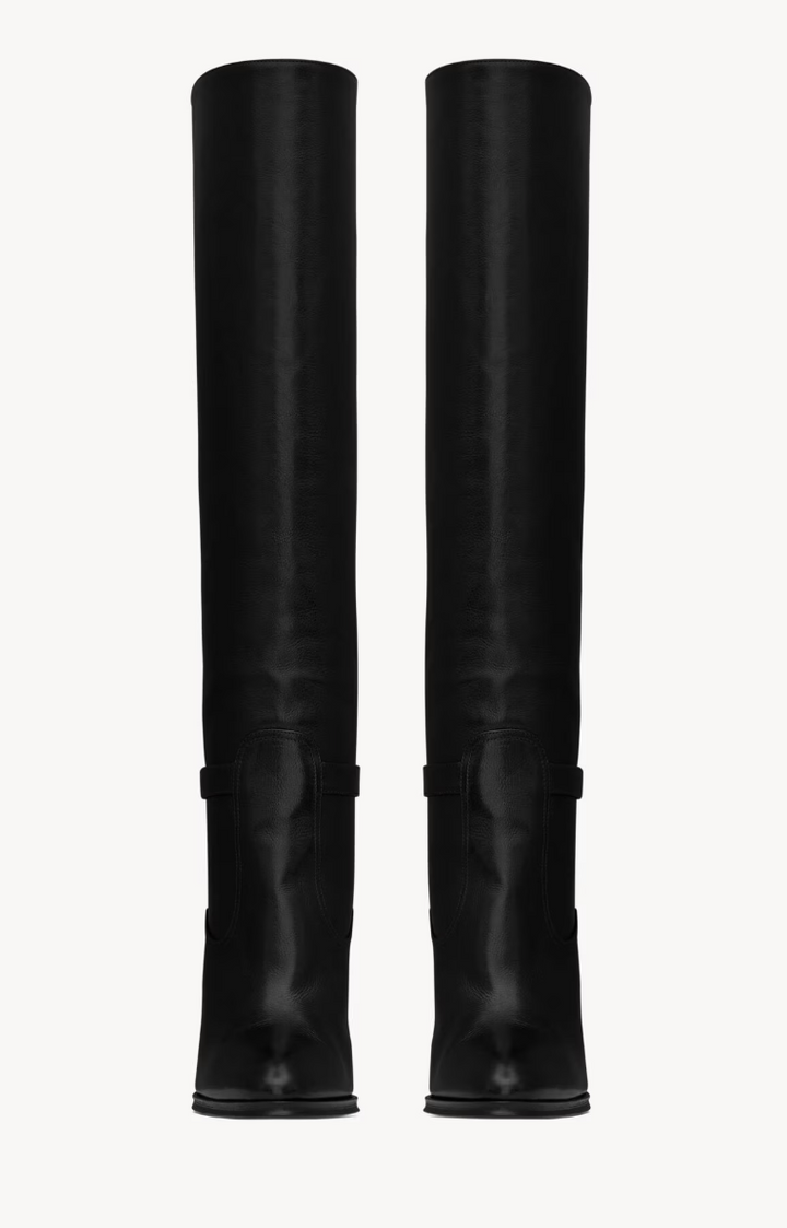 SAINT LAURENT - DIANE bottes en cuir grainé