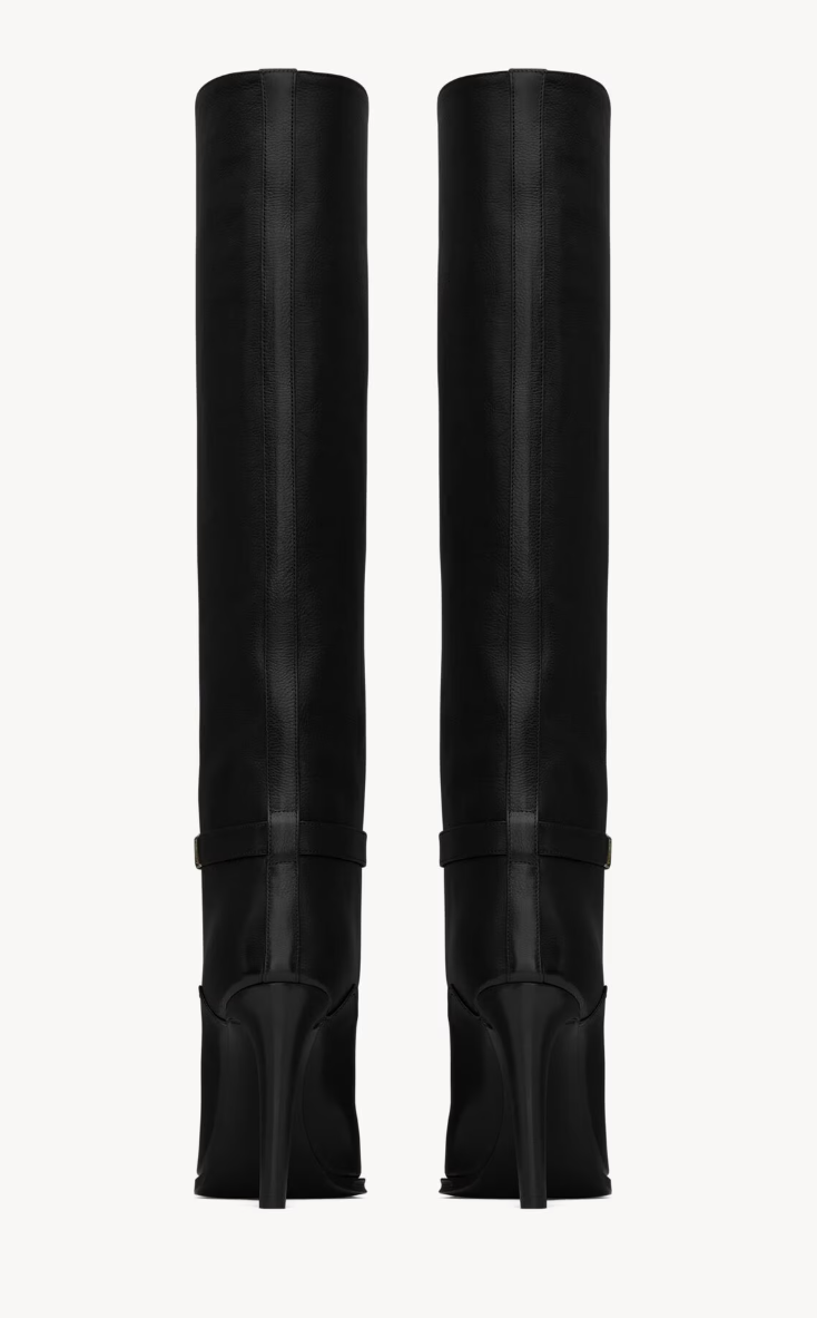 SAINT LAURENT - DIANE bottes en cuir grainé