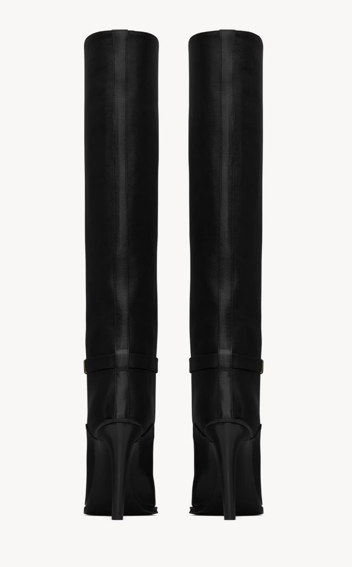 SAINT LAURENT - DIANE bottes en cuir grainé