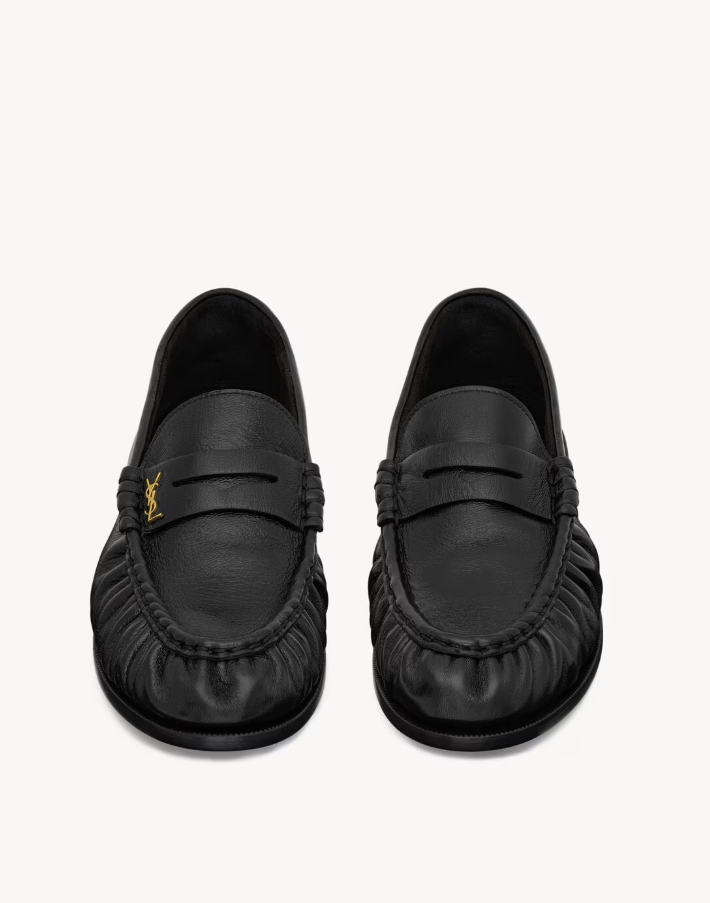 SAINT LAURENT - LE LOAFER supple mocassins en cuir brillant