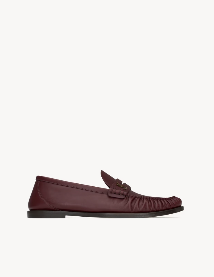SAINT LAURENT - LAURENT mocassins en cuir lisse