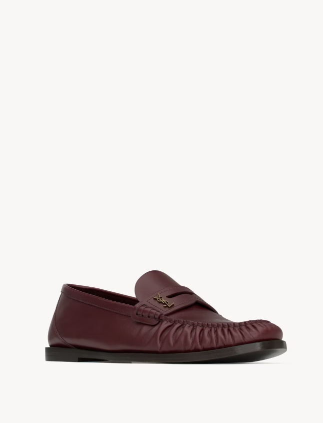 SAINT LAURENT - LAURENT mocassins en cuir lisse