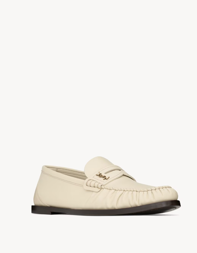 SAINT LAURENT - LAURENT mocassins en cuir lisse