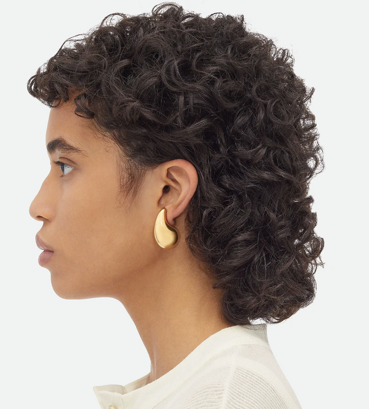 BOTTEGA VENETA - Boucles d’oreilles Drop petit format GOLD