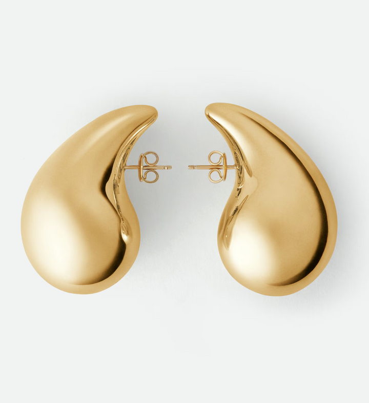 BOTTEGA VENETA - Boucles d'oreilles Drop grand format GOLD