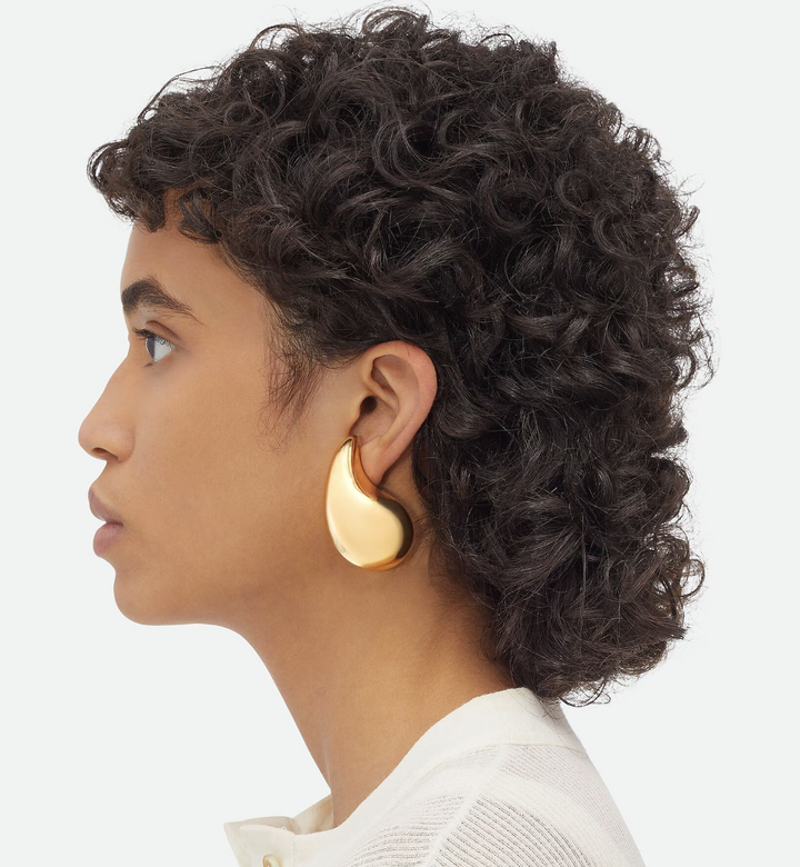 BOTTEGA VENETA - Boucles d'oreilles Drop grand format GOLD