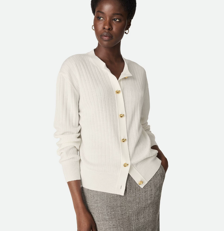 BOTTEGA VENETA - Cardigan en laine côtelée