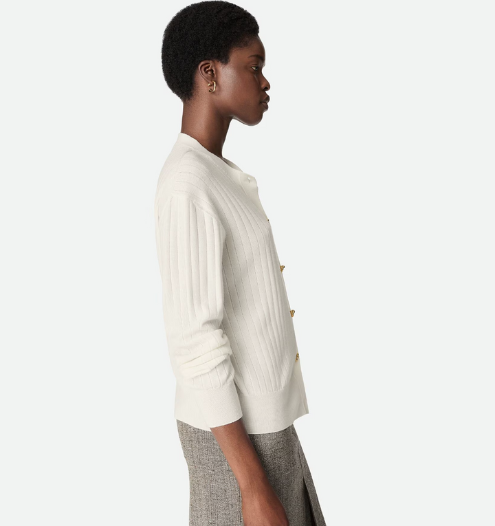 BOTTEGA VENETA - Cardigan en laine côtelée