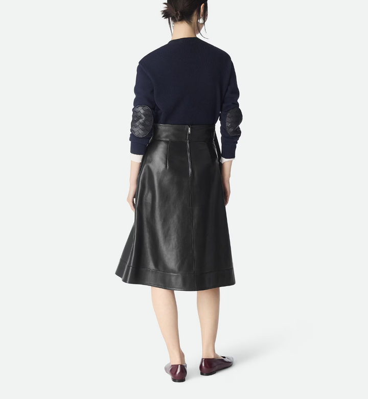BOTTEGA VENETA - Jupe trapèze en cuir