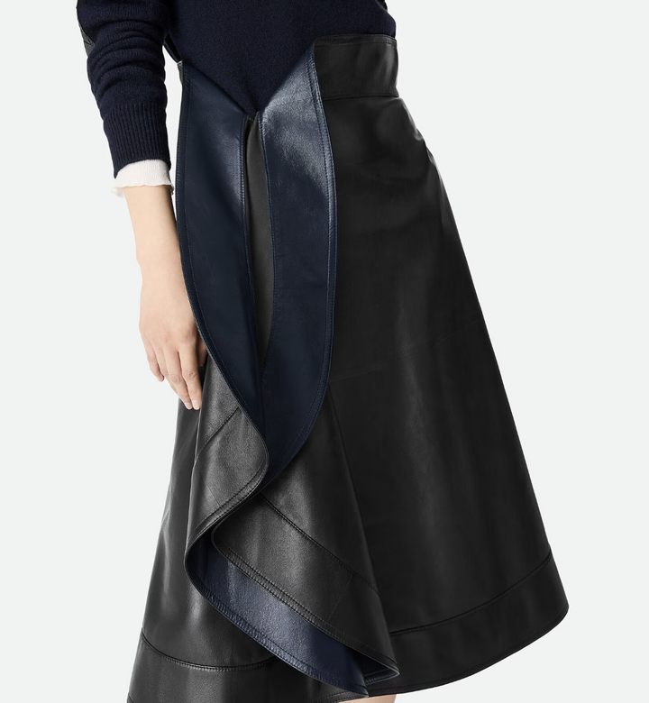 BOTTEGA VENETA - Jupe trapèze en cuir