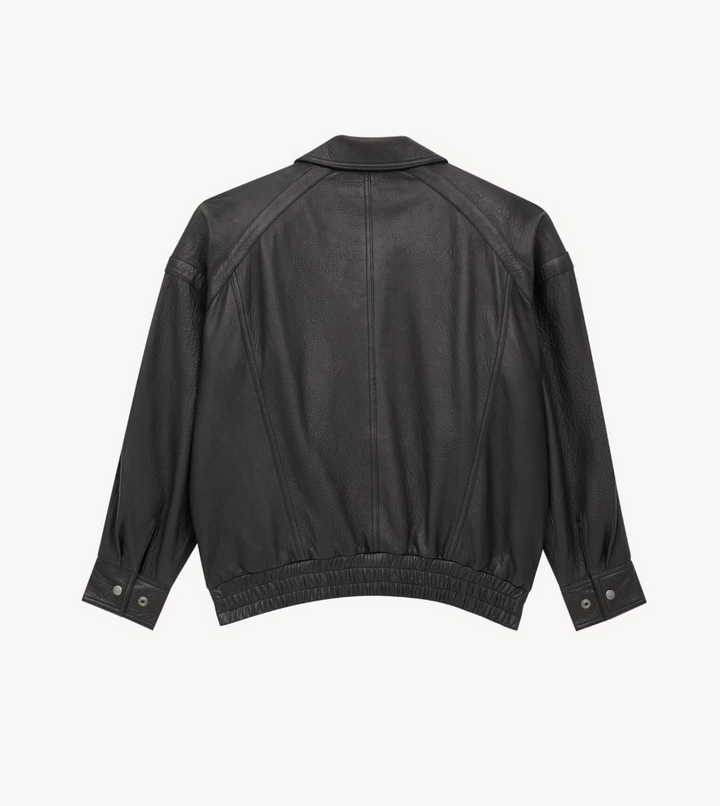 SAINT LAURENT - Bomber en cuir d’agneau