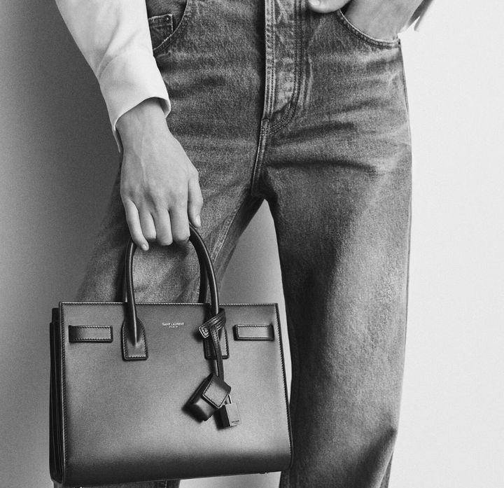 SAINT LAURENT - SAC DE JOUR EN CUIR LISSE - BABY