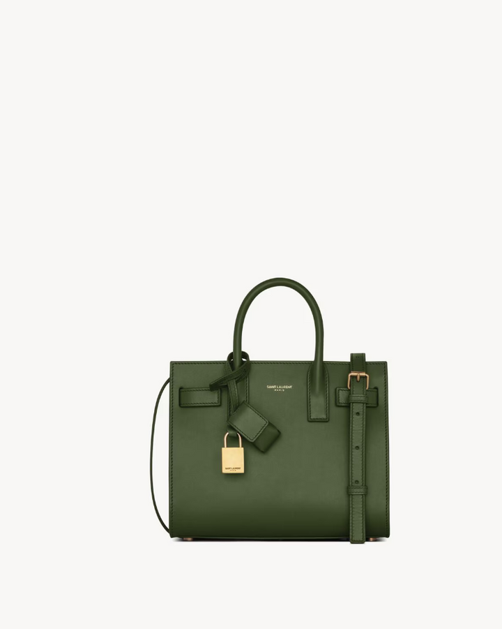 SAINT LAURENT - SAC DE JOUR EN CUIR LISSE - NANO
