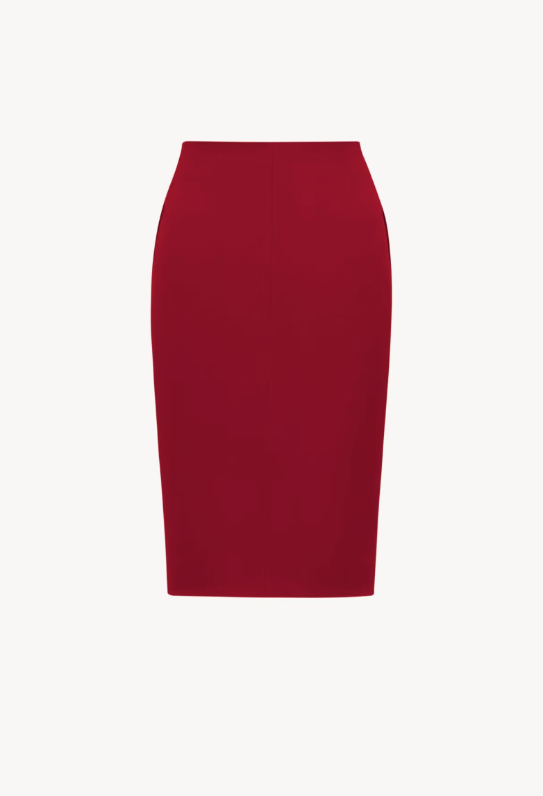 SAINT LAURENT - Jupe crayon en satin