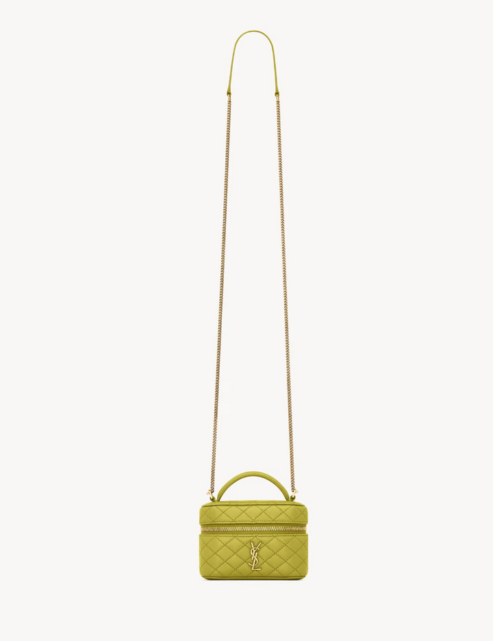 SAINT LAURENT - GABY micro sac vanity en cuir d’agneau