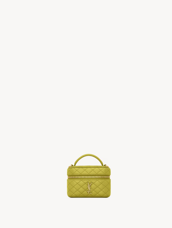SAINT LAURENT - GABY micro sac vanity en cuir d’agneau