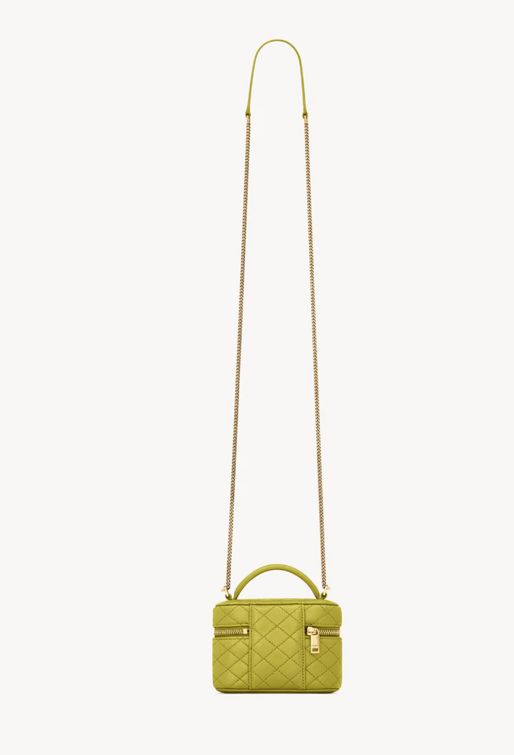 SAINT LAURENT - GABY micro sac vanity en cuir d’agneau