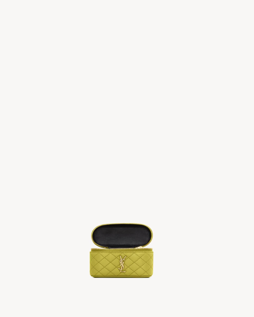 SAINT LAURENT - GABY micro sac vanity en cuir d’agneau