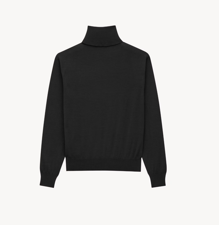 SAINT LAURENT - Pull col roulé en cachemire, laine et soie