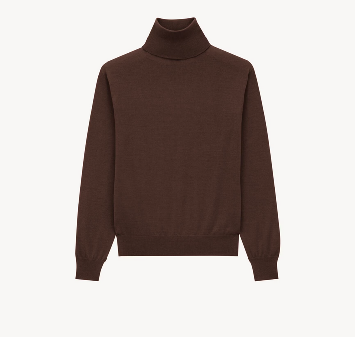 SAINT LAURENT - Pull col roulé en cachemire, laine et soie
