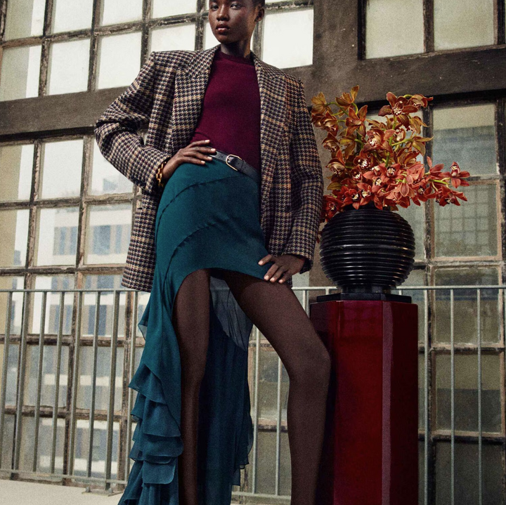 SAINT LAURENT - Veste à carreaux en laine