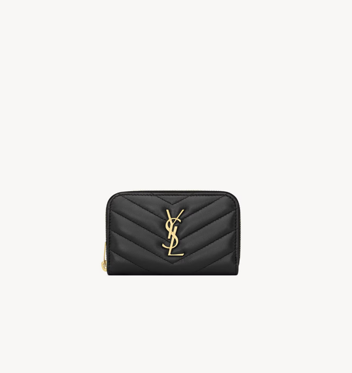 SAINT LAURENT - CASSANDRE porte-monnaie en cuir d’agneau