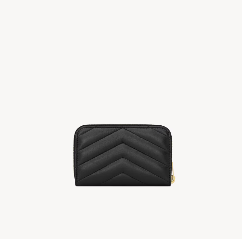 SAINT LAURENT - CASSANDRE porte-monnaie en cuir d’agneau