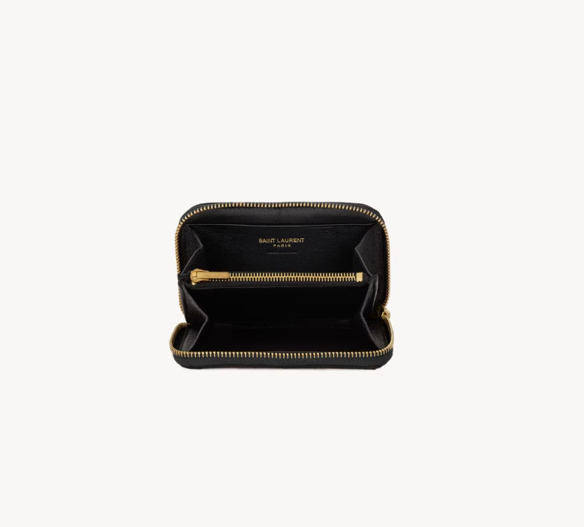 SAINT LAURENT - CASSANDRE porte-monnaie en cuir d’agneau