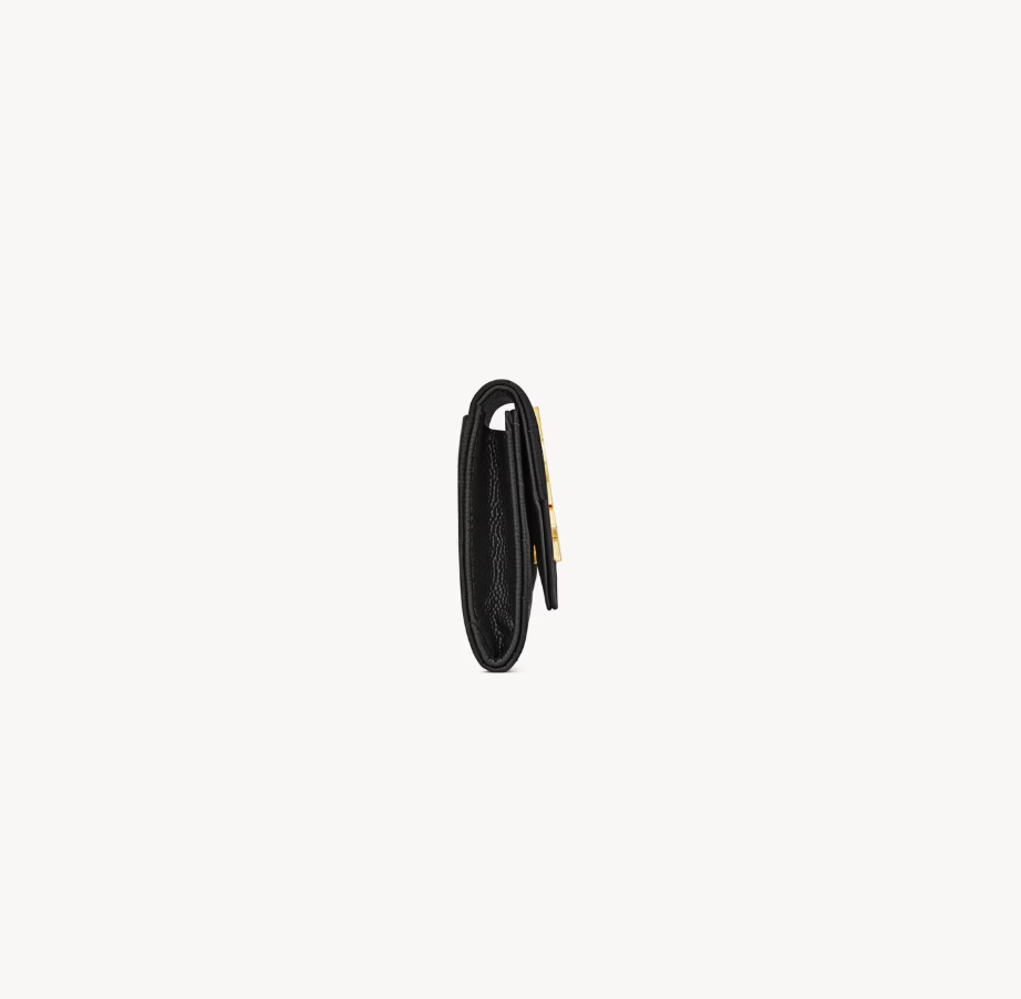 SAINT LAURENT - CASSANDRE PORTEFEUILLE EN CUIR GRAIN DE POUDRE