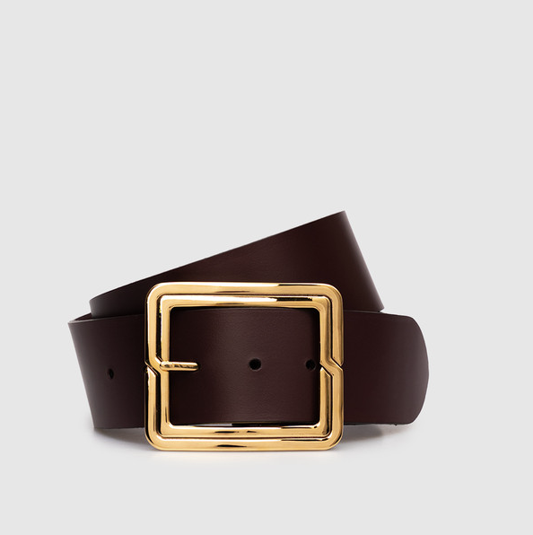 ETRO - Ceinture en cuir bordeaux