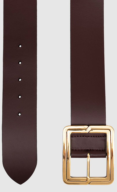 ETRO - Ceinture en cuir bordeaux