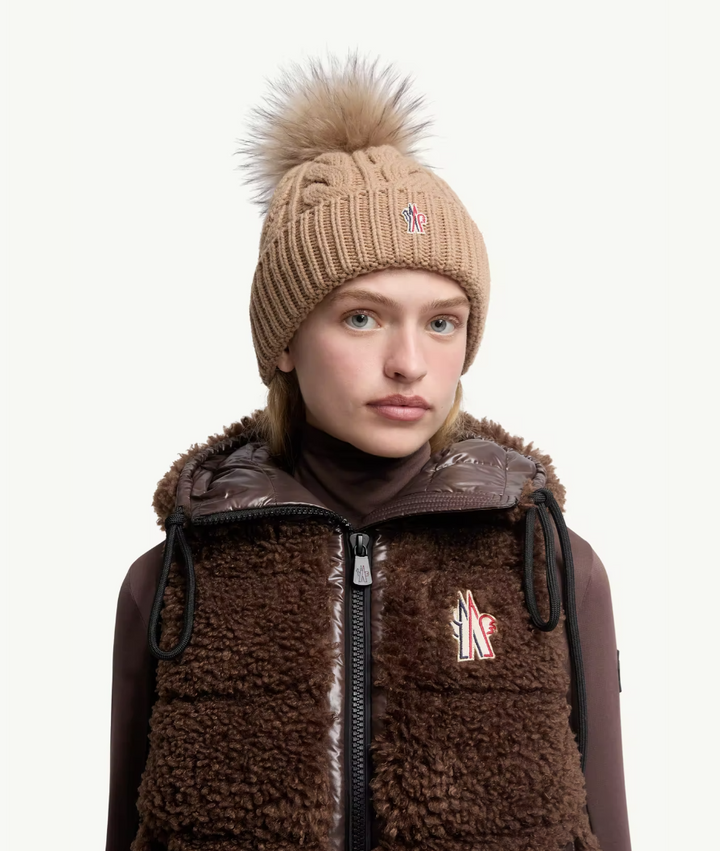 MONCLER - Bonnet en laine et cachemire