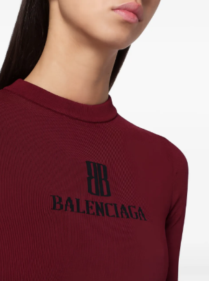 BALENCIAGA - pull à logo imprimé