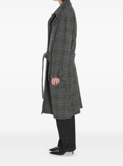 BALENCIAGA - manteau ceinturé One Layer à carreaux