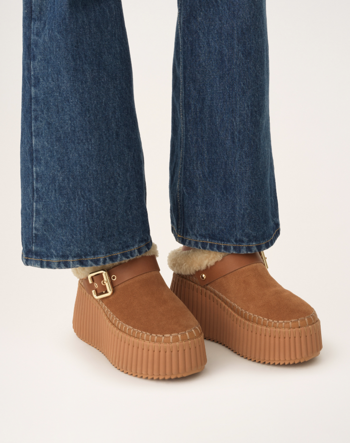 CHLOÉ - Mules compensées Nama