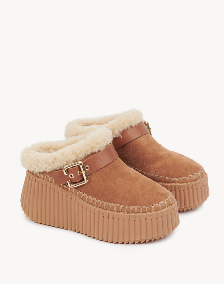 CHLOÉ - Mules compensées Nama