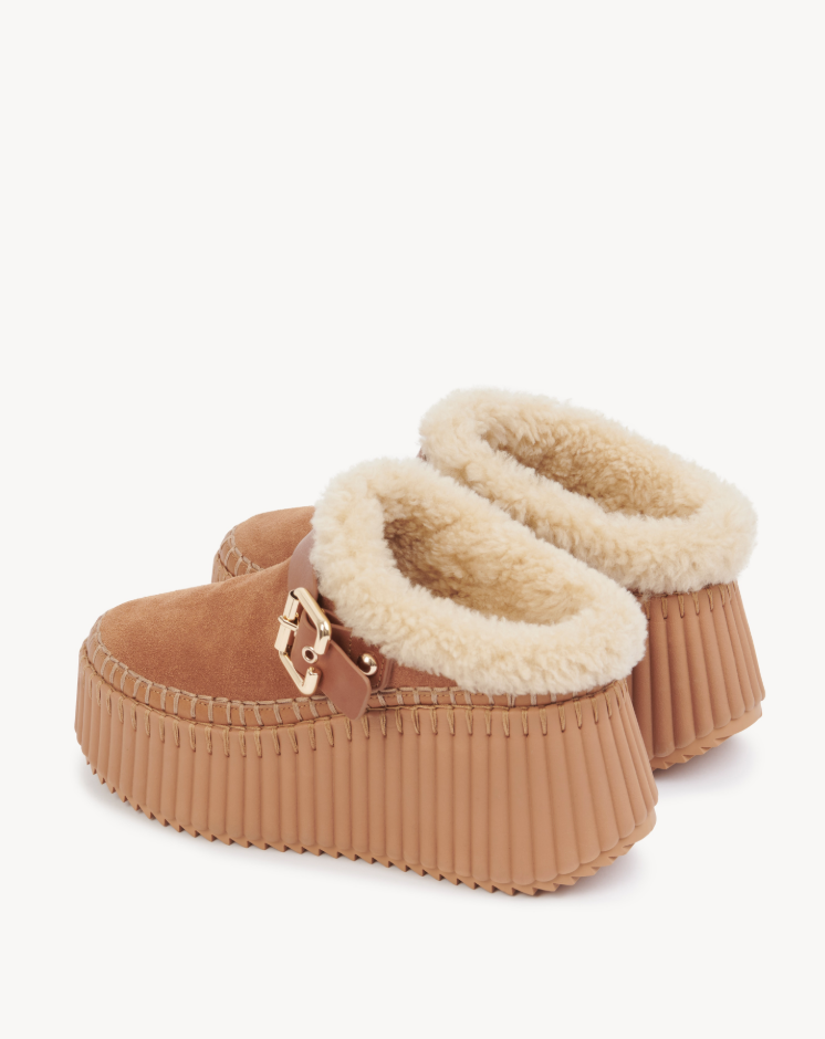 CHLOÉ - Mules compensées Nama