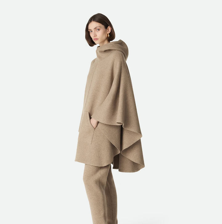 BOTTEGA VENETA - Cape à capuche en cachemire