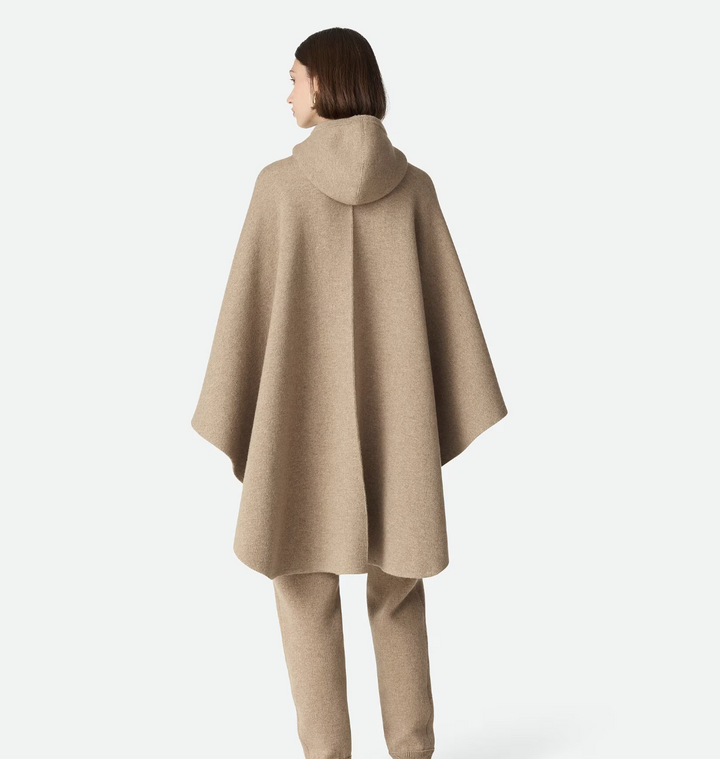 BOTTEGA VENETA - Cape à capuche en cachemire