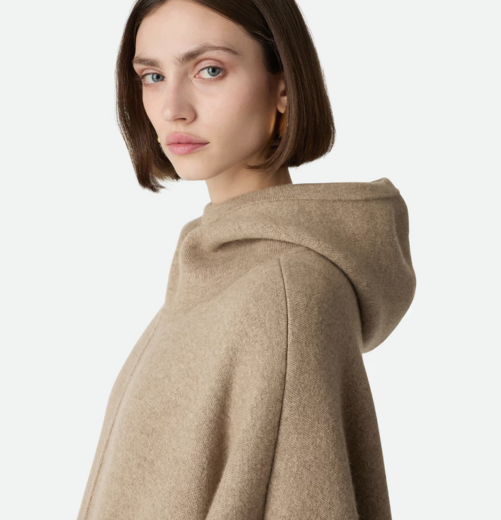 BOTTEGA VENETA - Cape à capuche en cachemire