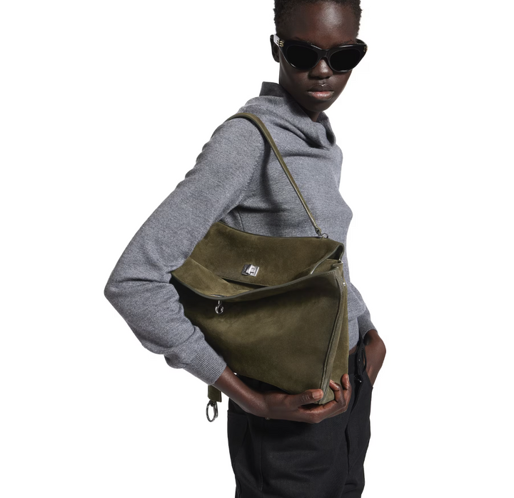 BALENCIAGA - Women's Rodeo Handbag Medium in Khaki