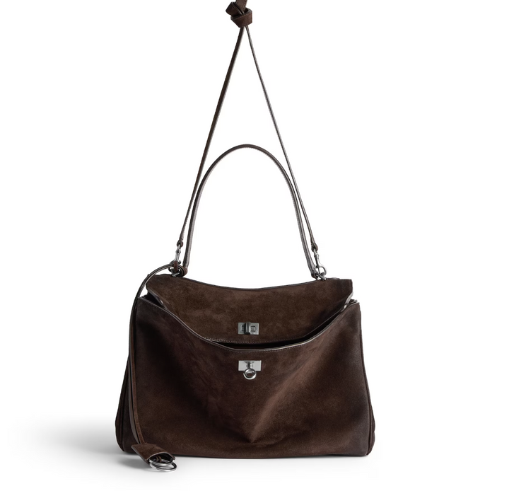 BALENCIAGA - Women's Rodeo Handbag Medium in Light Espresso