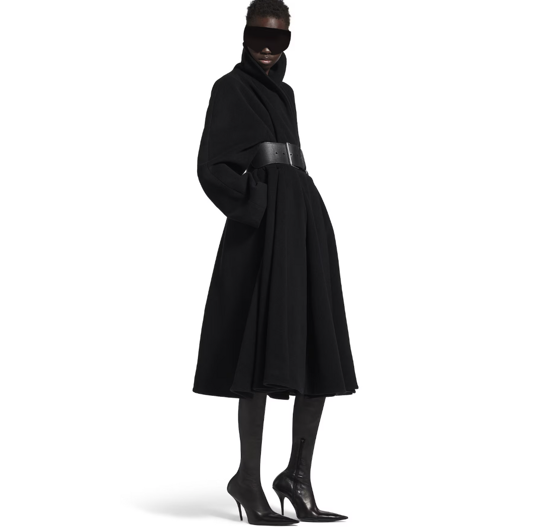 BALENCIAGA - Women's Wrap Coat in Black